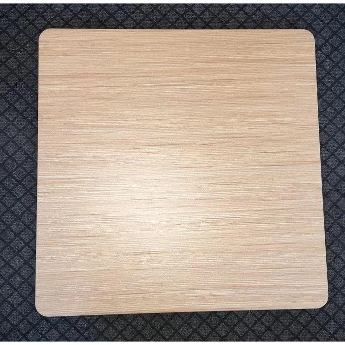 Столешница для стола Эльба-N квадратная 80х80 см, толщина 25 мм (цвет - натуральный дуб) материал - HPL (high pressure laminate)